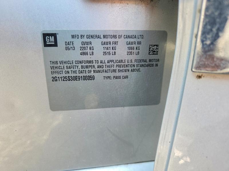 Aukcja sprzedaży 2014 Chevrolet Impala, vin: 2G1125S30E9108059, numer aukcji: 49306726