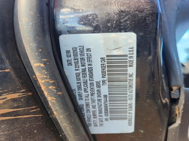 Продажа на аукционе авто 1998 Subaru Legacy, vin: 4S3BG6859W7644488, номер лота: 48530326