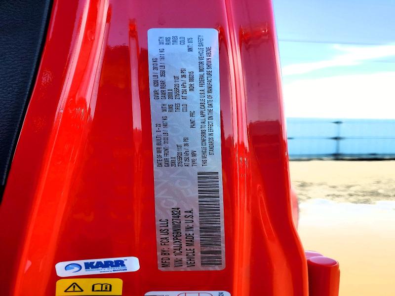 50466616 :رقم المزاد ، 1C4JJXP69NW274824 vin ، 2022 Jeep Wrangler Unlimited مزاد بيع