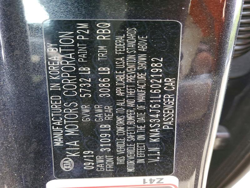 Продаж на аукціоні авто 2020 Kia K900, vin: KNAS34J61L6021982, номер лоту: 50712516