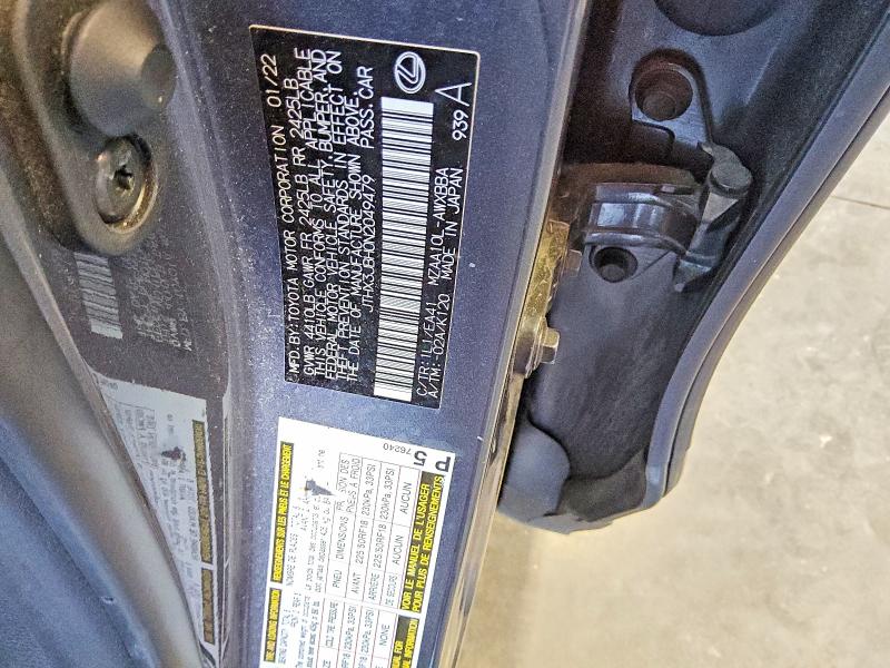 Aukcja sprzedaży 2022 Lexus Ux 200, vin: JTHX3JBH0N2049479, numer aukcji: 49675796