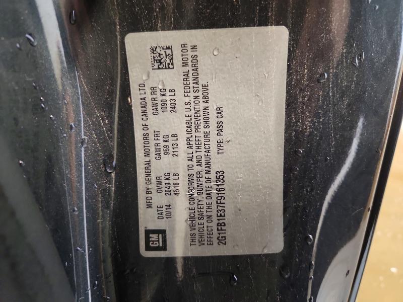 51766236 :رقم المزاد ، 2G1FB1E37F9161353 vin ، 2015 Chevrolet Camaro مزاد بيع