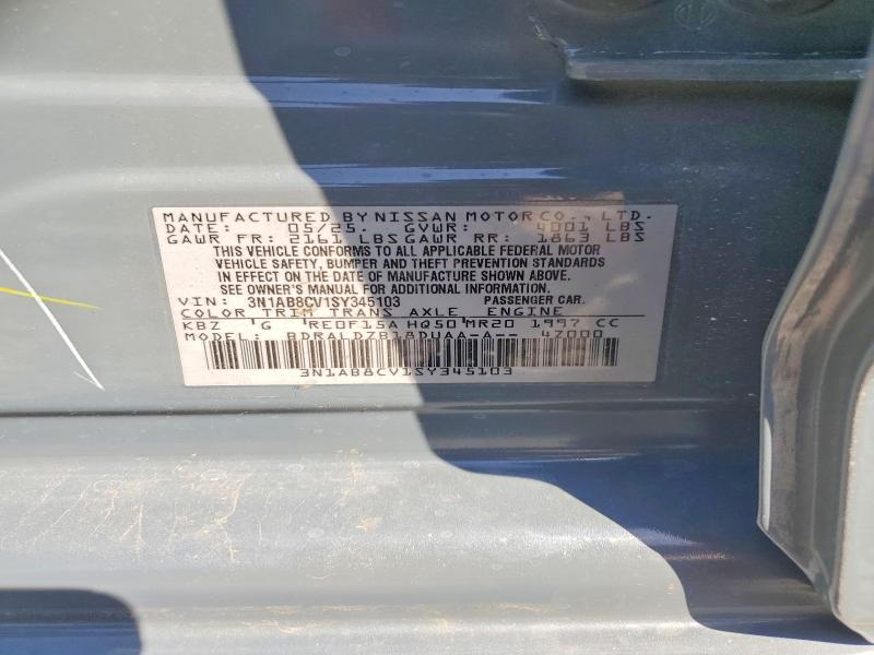 Продажа на аукционе авто 2025 Nissan Sentra, vin: 3N1AB8CV1SY345103, номер лота: 49413846