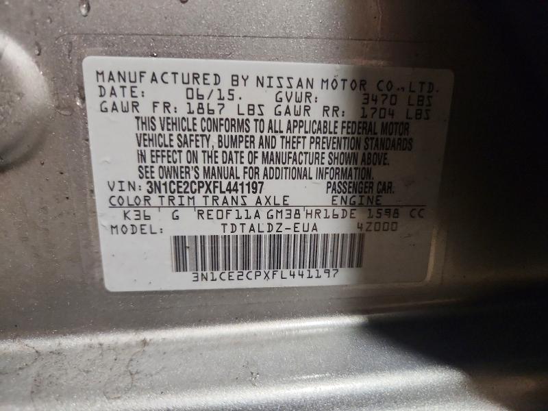 Aukcja sprzedaży 2015 Nissan Versa Note, vin: 3N1CE2CPXFL441197, numer aukcji: 52017496