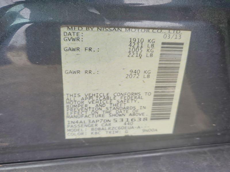 Aukcja sprzedaży 2013 Nissan Altima, vin: 1N4AL3AP7DN531638, numer aukcji: 51281966