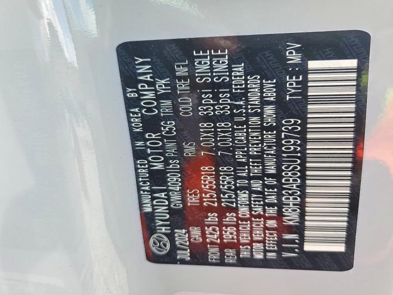 51661346 :رقم المزاد ، KM8HB3AB8SU199739 vin ، 2025 Hyundai Kona مزاد بيع