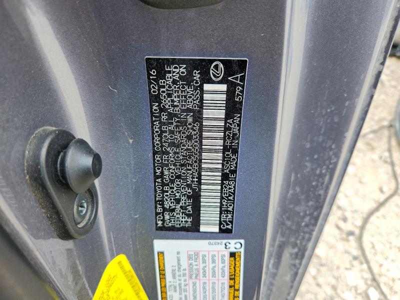 Продаж на аукціоні авто 2016 Lexus Rc, vin: JTHHA5BC5G5003346, номер лоту: 50107916
