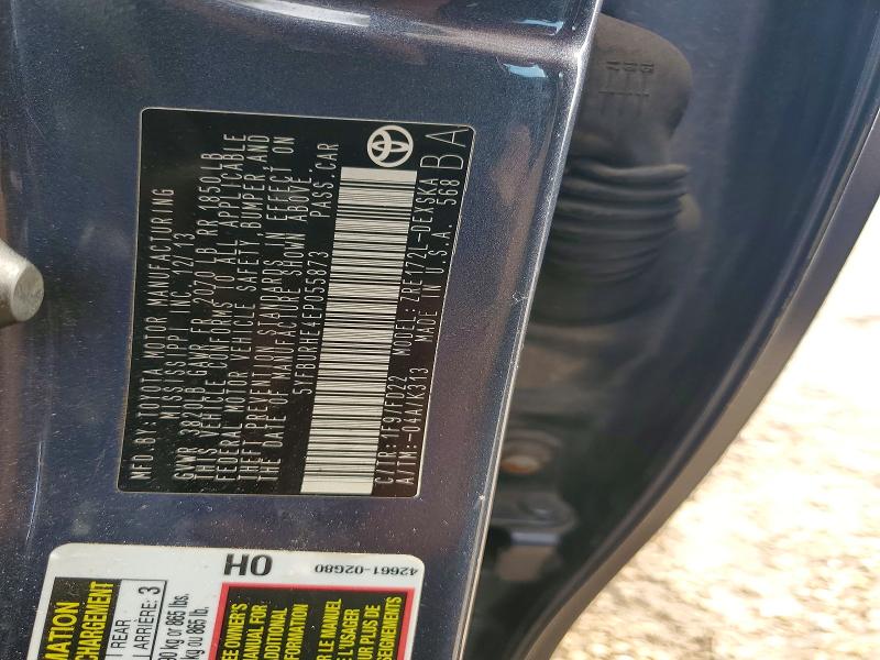49012026 :رقم المزاد ، 5YFBURHE4EP055873 vin ، 2014 Toyota Corolla مزاد بيع