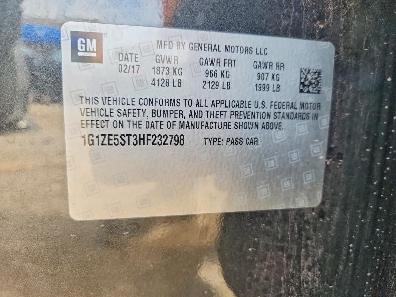 2017 Chevrolet Malibu მანქანა იყიდება აუქციონზე, vin: 1G1ZE5ST3HF232798, აუქციონის ნომერი: 51529266
