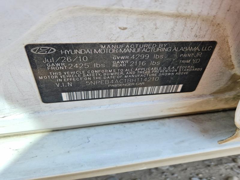 Aukcja sprzedaży 2011 Hyundai Sonata, vin: 5NPEB4AC1BH114210, numer aukcji: 49801836
