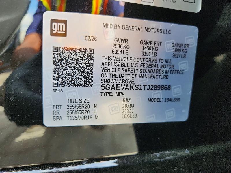 Aukcja sprzedaży 2026 Buick Enclave, vin: 5GAEVAKS1TJ289868, numer aukcji: 49647476