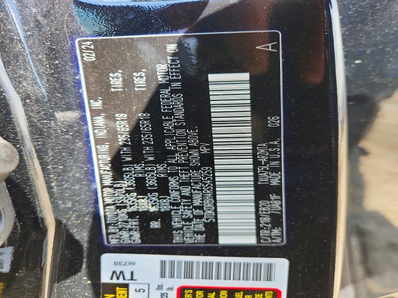 Aukcja sprzedaży 2024 Toyota Highlander, vin: 5TDKDRBH4RS545259, numer aukcji: 51505756
