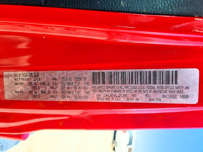 Aukcja sprzedaży 2020 Jeep Wrangler Unlimited, vin: 1C4HJXEN8LW213941, numer aukcji: 51904406