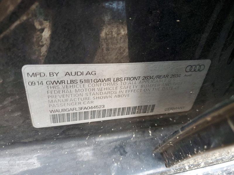 Aukcja sprzedaży 2015 Audi S4, vin: WAUBGAFL3FA044523, numer aukcji: 48299516