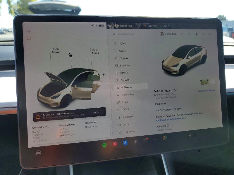 Aukcja sprzedaży 2020 Tesla Model Y, vin: 5YJYGDEF8LF002989, numer aukcji: 49143266