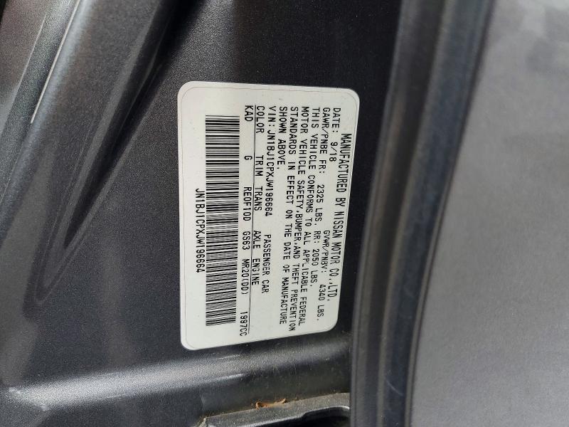 Продажа на аукционе авто 2018 Nissan Rogue Sport, vin: JN1BJ1CPXJW196664, номер лота: 49470306
