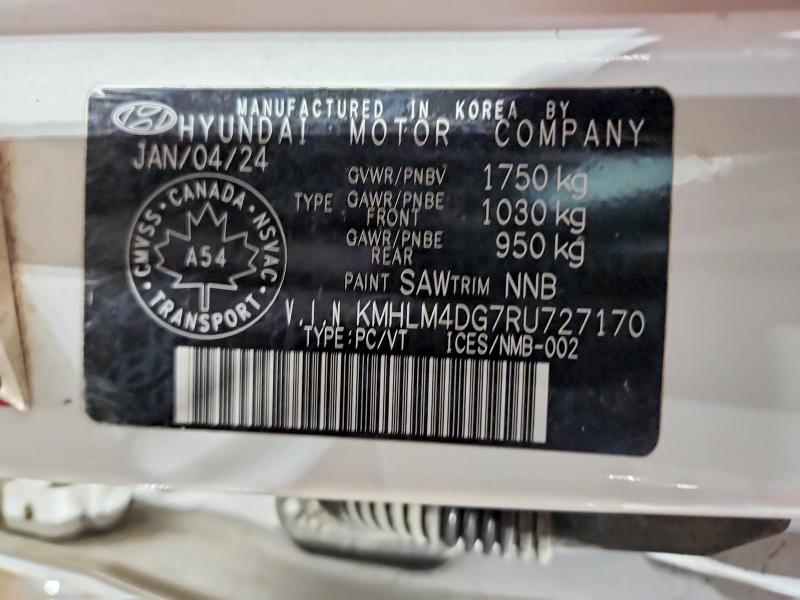 Продажа на аукционе авто 2024 Hyundai Elantra, vin: KMHLM4DG7RU727170, номер лота: 48699606