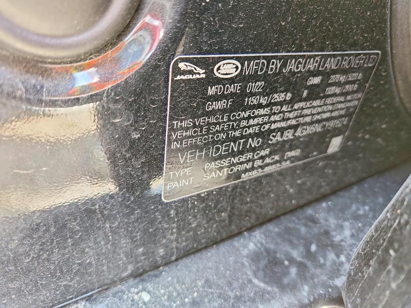 2022 Jaguar Xf მანქანა იყიდება აუქციონზე, vin: SAJBL4GX6NCY91624, აუქციონის ნომერი: 47847176