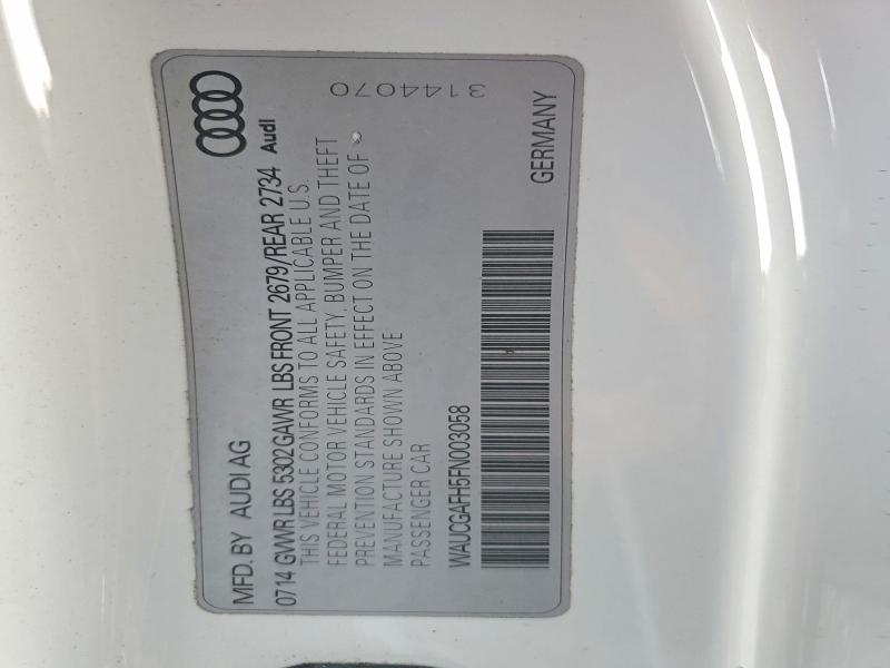 Продажа на аукционе авто 2015 Audi S5, vin: WAUCGAFH5FN003058, номер лота: 50725696
