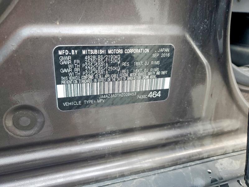 Aukcja sprzedaży 2017 Mitsubishi Outlander, vin: JA4AZ3A31HZ008453, numer aukcji: 48965556