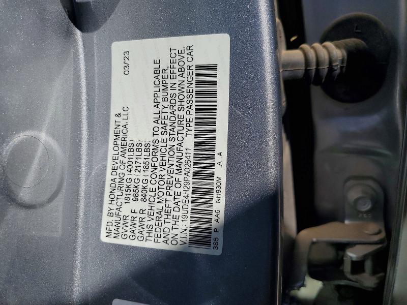 Aukcja sprzedaży 2023 Acura Integra, vin: 19UDE4H29PA026411, numer aukcji: 50066236