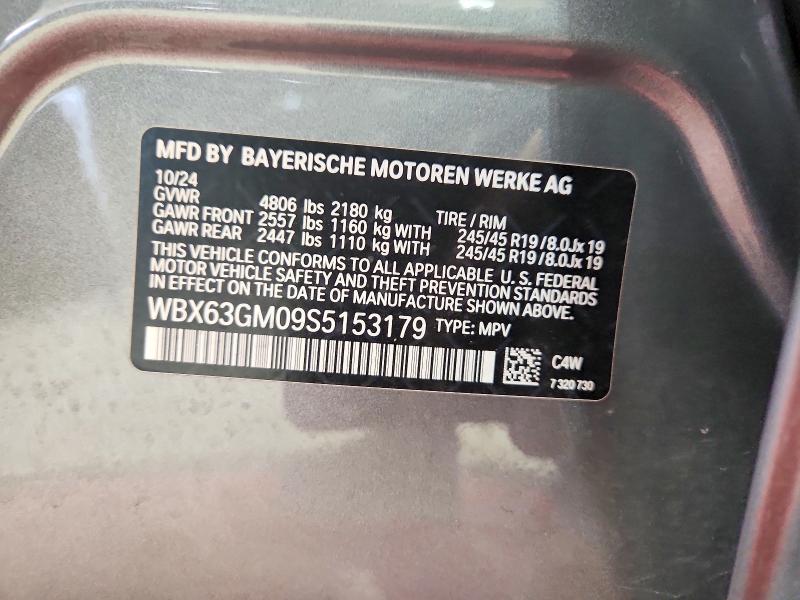 2025 Bmw X2 მანქანა იყიდება აუქციონზე, vin: WBX63GM09S5153179, აუქციონის ნომერი: 49734006
