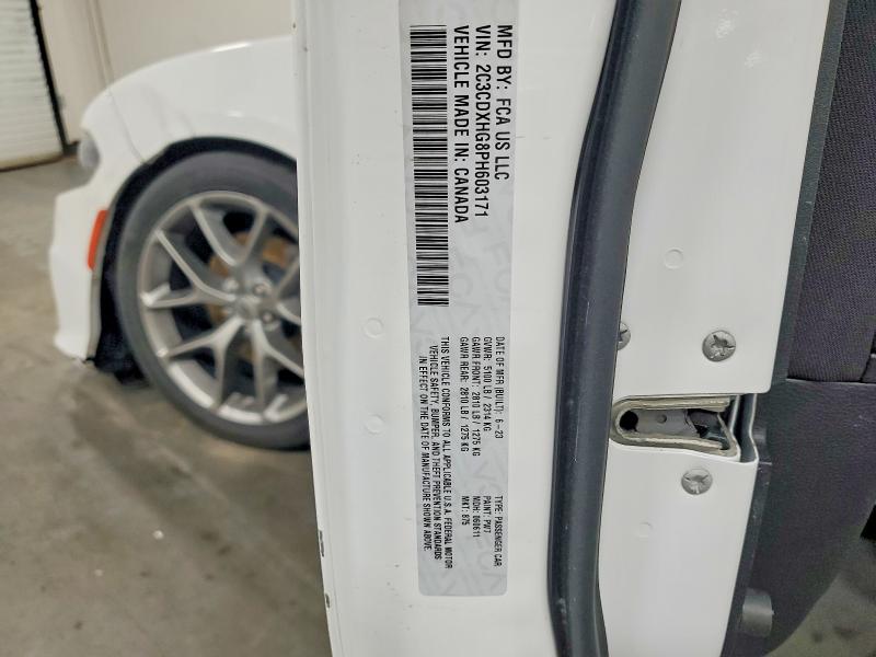 48686496 :رقم المزاد ، 2C3CDXHG8PH603171 vin ، 2023 Dodge Charger مزاد بيع