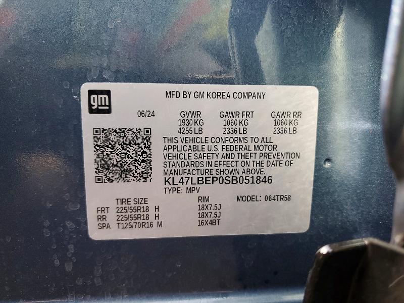Aukcja sprzedaży 2025 Buick Envista, vin: KL47LBEP0SB051846, numer aukcji: 49808136