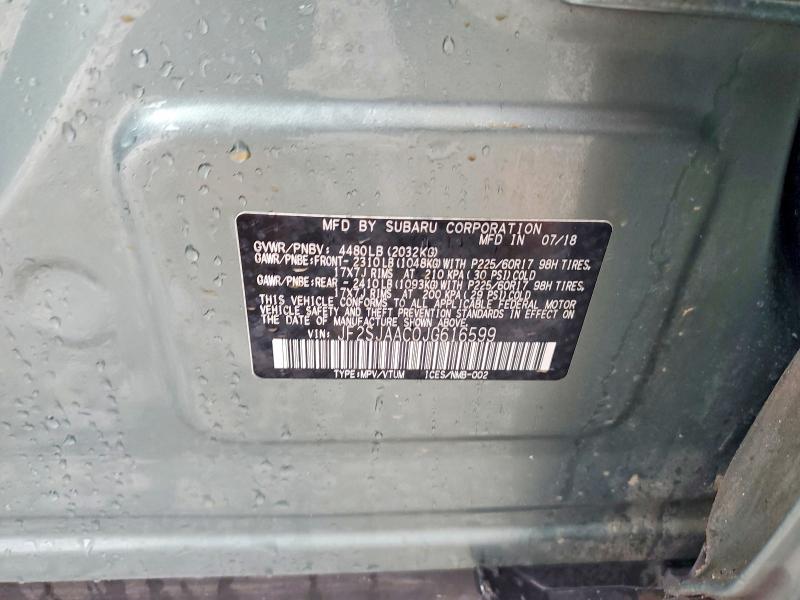 Продажа на аукционе авто 2018 Subaru Forester, vin: JF2SJAAC0JG616599, номер лота: 51465576