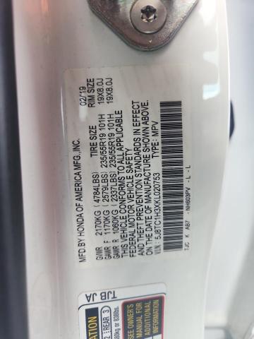 Продаж на аукціоні авто 2019 Acura Rdx, vin: 5J8TC1H3XKL020753, номер лоту: 48635716