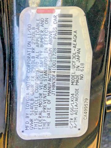 Продажа на аукционе авто 2001 Lexus Ls 430, vin: JTHBN30F410011728, номер лота: 49008676