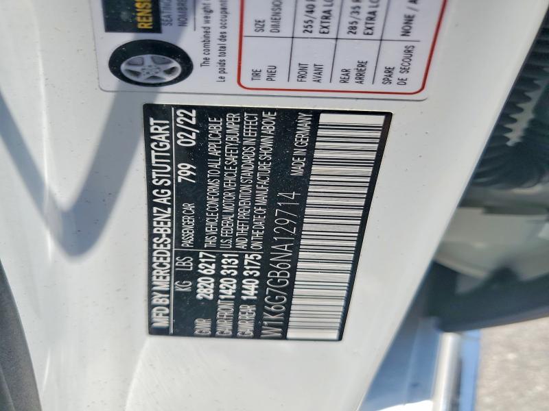 Продажа на аукционе авто 2022 Mercedes-benz S, vin: W1K6G7GB6NA129714, номер лота: 50219786