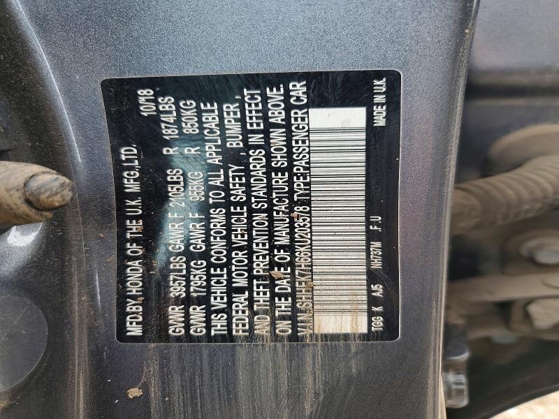 Продажа на аукционе авто 2019 Honda Civic, vin: SHHFK7H66KU203578, номер лота: 48078426