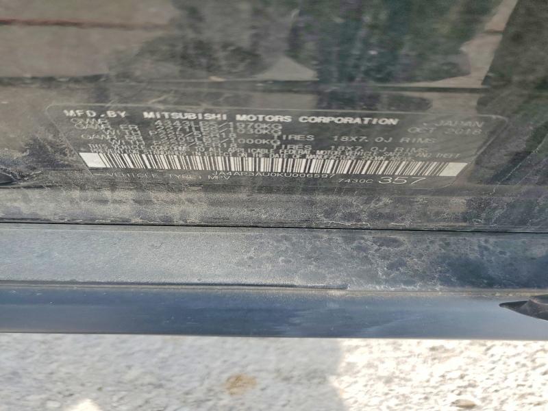 Продаж на аукціоні авто 2019 Mitsubishi Outlander Sport, vin: JA4AP3AU0KU006597, номер лоту: 51654776