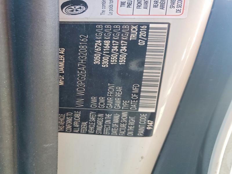 Aukcja sprzedaży 2017 Mercedes-benz Metris, vin: WD3PG2EA7H3208162, numer aukcji: 50768576