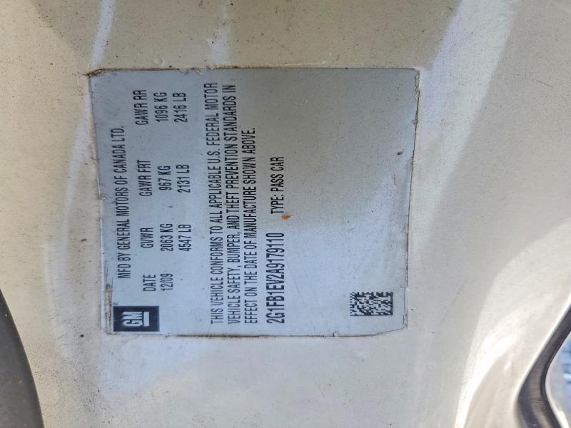 51815136 :رقم المزاد ، 2G1FB1EV2A9179110 vin ، 2010 Chevrolet Camaro مزاد بيع