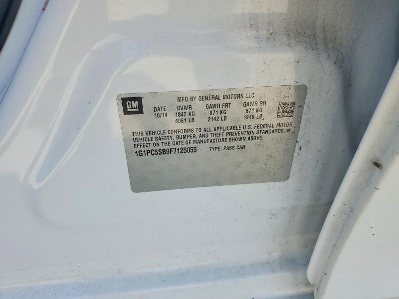 48050526 :رقم المزاد ، 1G1PC5SB9F7125055 vin ، 2015 Chevrolet Cruze مزاد بيع