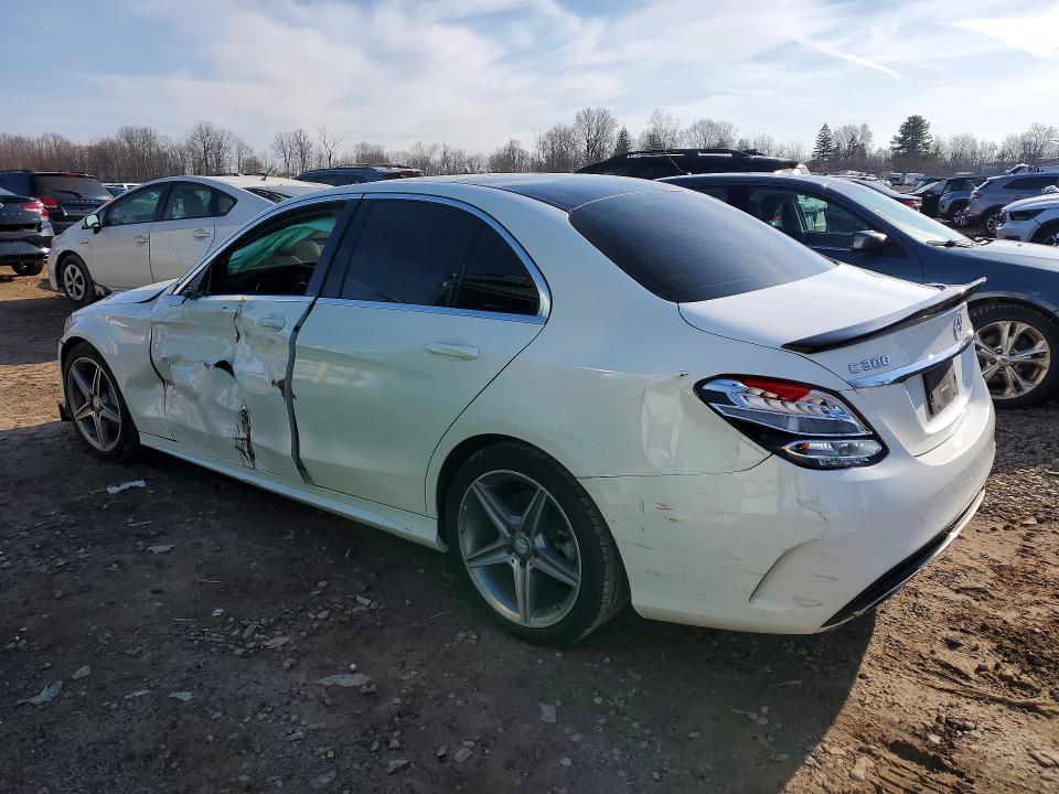 49081166 :رقم المزاد ، 55SWF4JB0HU184965 vin ، 2017 Mercedes-benz C مزاد بيع