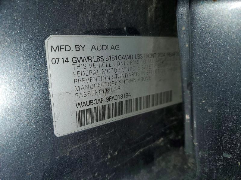 51124206 :رقم المزاد ، WAUBGAFL9FA018184 vin ، 2015 Audi S4 مزاد بيع