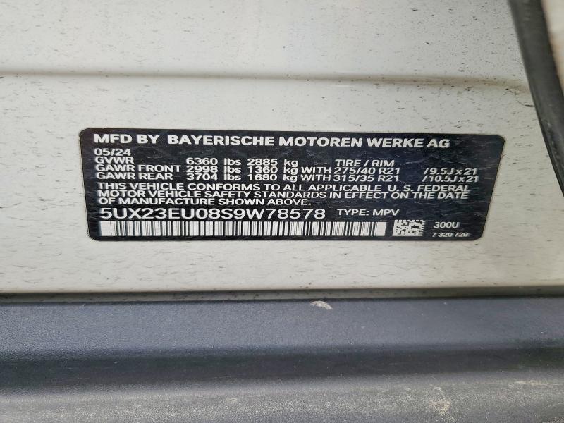Auction sale of the 2025 Bmw X5, vin: 5UX23EU08S9W78578, lot number: 51348136
