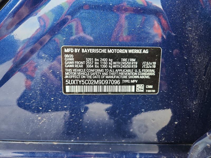Продажа на аукционе авто 2021 Bmw X3, vin: 5UXTY5C02M9D97096, номер лота: 51804046