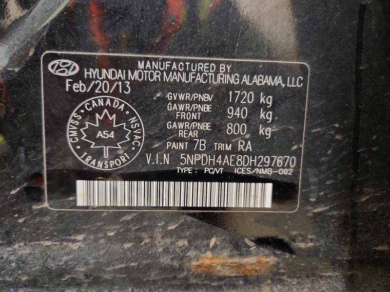 Aukcja sprzedaży 2013 Hyundai Elantra, vin: 5NPDH4AE8DH297670, numer aukcji: 47335236