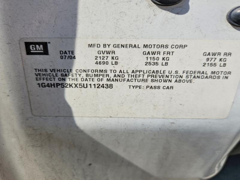 47203866 :رقم المزاد ، 1G4HP52KX5U112438 vin ، 2005 Buick Lesabre مزاد بيع