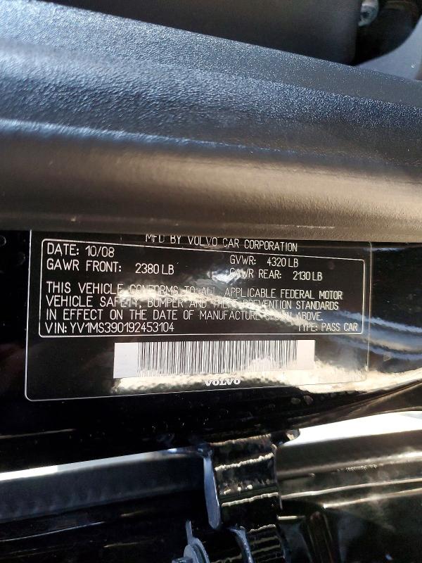 Aukcja sprzedaży 2009 Volvo S40, vin: YV1MS390192453104, numer aukcji: 51673246