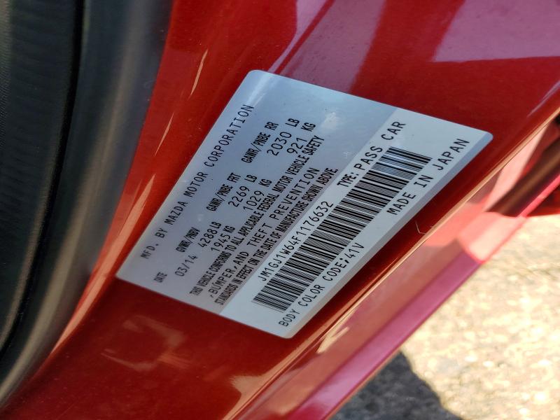 Aukcja sprzedaży 2015 Mazda 6, vin: JM1GJ1W64F1176632, numer aukcji: 49153816