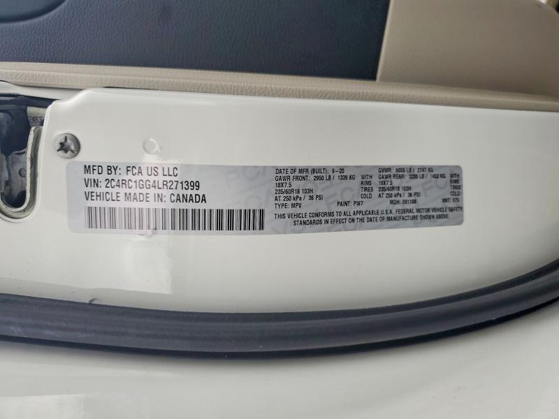 Продаж на аукціоні авто 2020 Chrysler Pacifica, vin: 2C4RC1GG4LR271399, номер лоту: 50564906