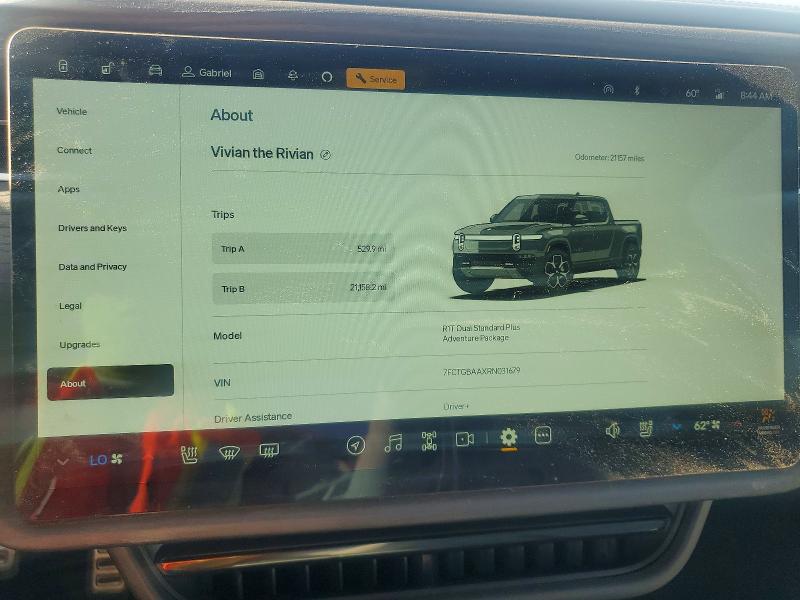 50419426 :رقم المزاد ، 7FCTGBAAXRN031679 vin ، 2024 Rivian R1t مزاد بيع