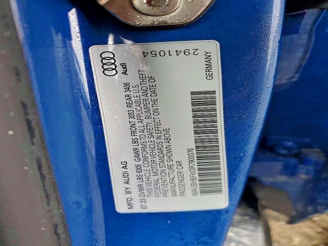 Продаж на аукціоні авто 2024 Audi Rs E-tron Gt, vin: WAUBHBFW3R7900076, номер лоту: 48800176