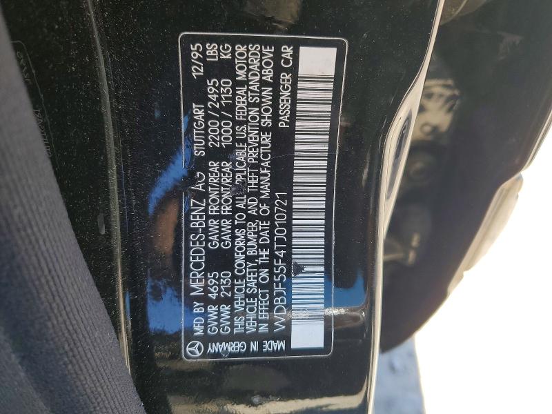Продажа на аукционе авто 1996 Mercedes-benz E, vin: WDBJF55F4TJ010721, номер лота: 49239026