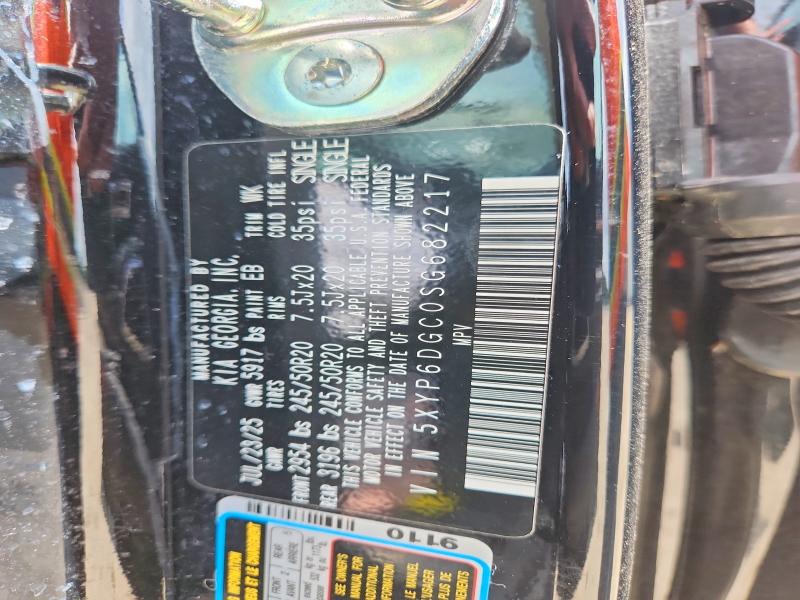 50918586 :رقم المزاد ، 5XYP6DGC0SG682217 vin ، 2025 Kia Telluride مزاد بيع